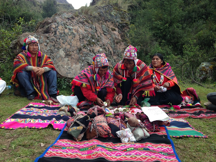 Sharing a Despaho Ceremony with our Qero and Andean Shaman at Pisac